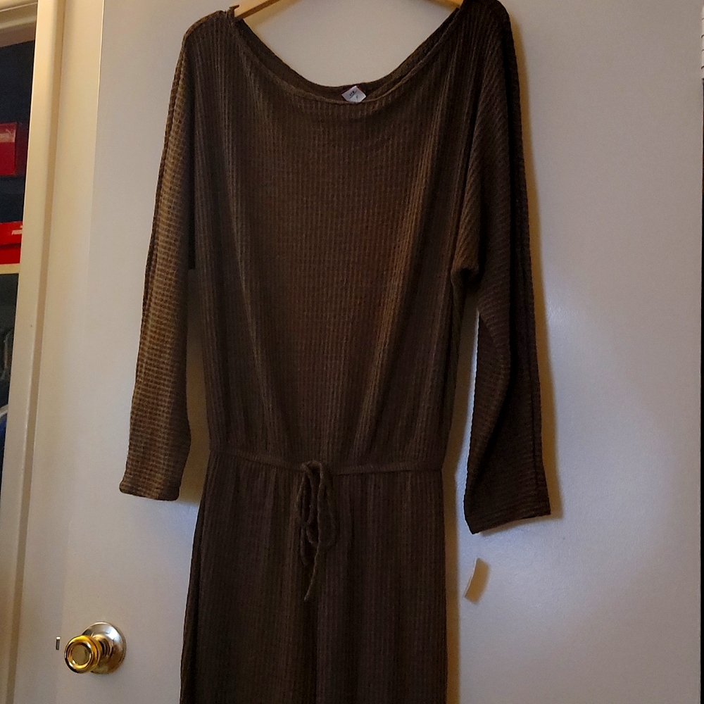Woman one peice draw string jumpsuit